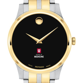 IU School of Medicine Men's Movado Collection Two-Tone Watch with Black Dial Shot #1