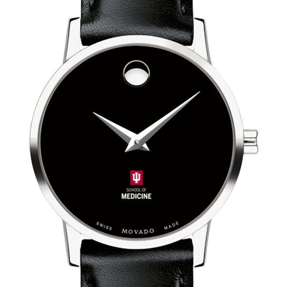 IU School of Medicine Women's Movado Museum with Leather Strap Shot #1