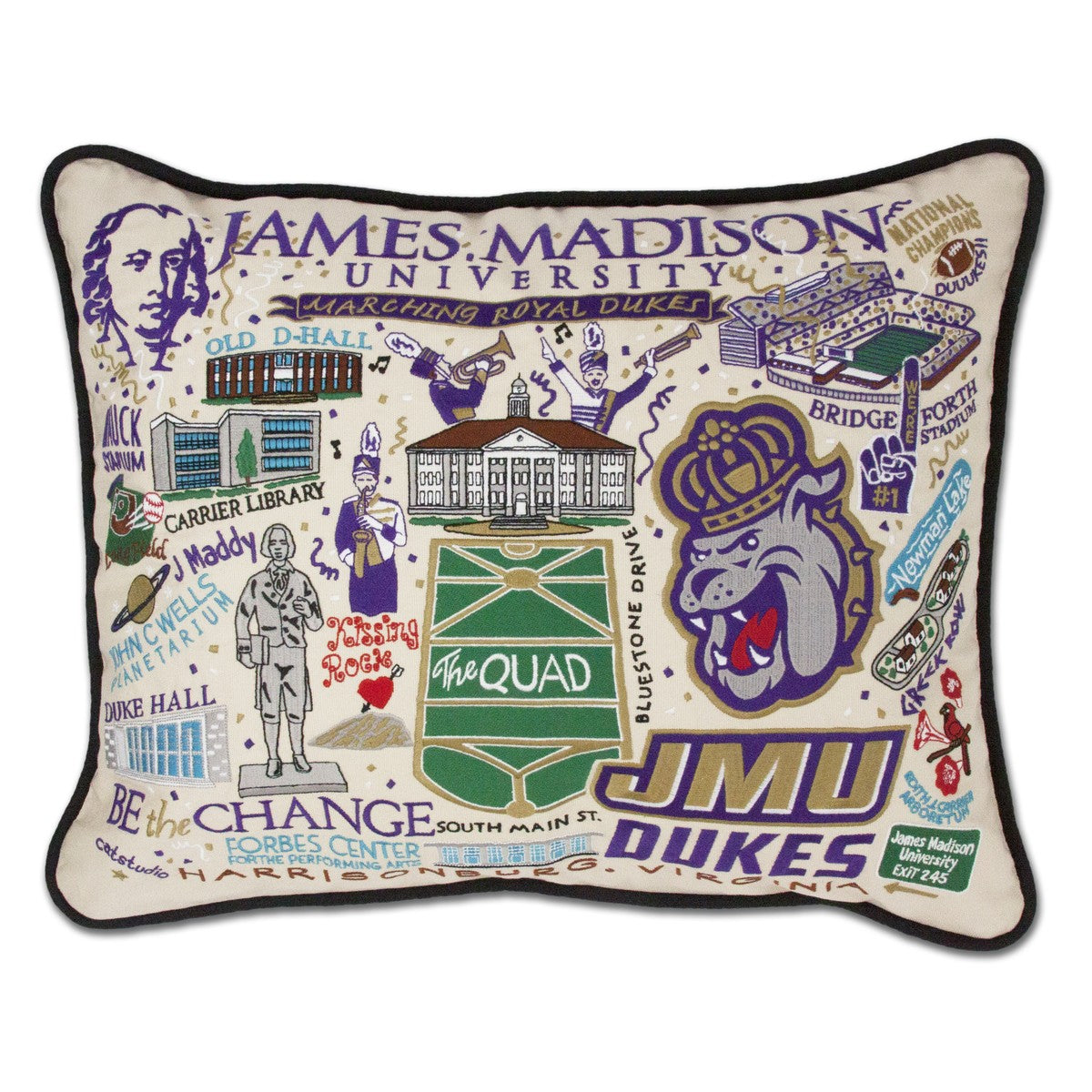 M.LaHart & Co Embroidered Pillow - Thumbnail 2