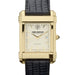 James Madison Men's Gold Quad with Leather Strap