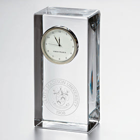 James Madison Tall Glass Desk Clock by Simon Pearce Shot #1