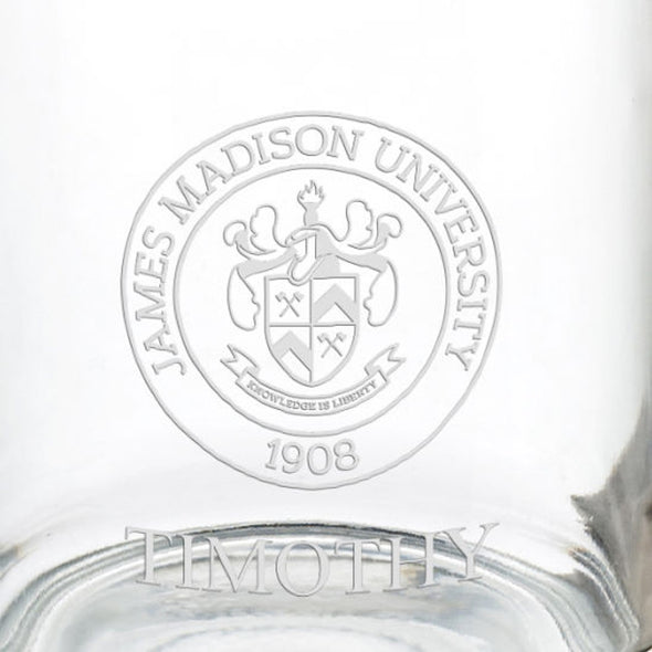 James Madison University 13 oz Glass Coffee Mug Shot #3