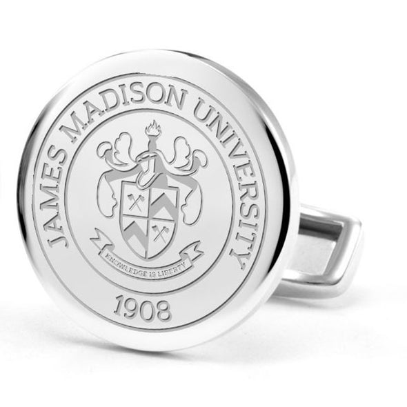 James Madison University Cufflinks in Sterling Silver Shot #2