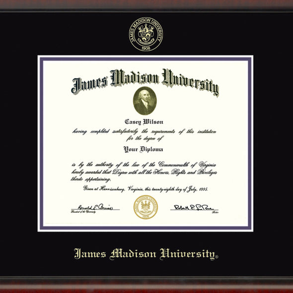James Madison University Diploma Frame, the Fidelitas Shot #2