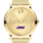 James Madison University Men's Movado BOLD Gold with Mesh Bracelet Shot #1