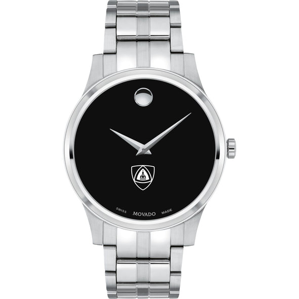 JHU School of Medicine Men's Movado Collection Stainless Steel Watch with Black Dial Shot #2