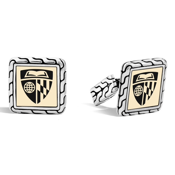 Johns Hopkins Cufflinks by John Hardy with 18K Gold Shot #2
