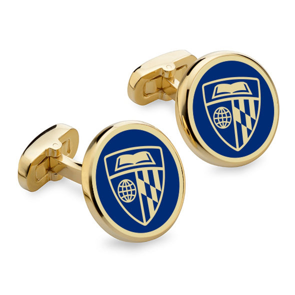 Johns Hopkins Enamel Cufflinks Shot #1