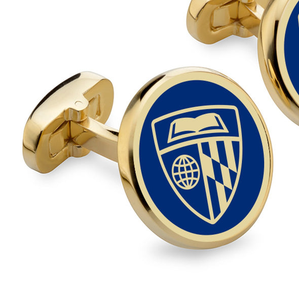 Johns Hopkins Enamel Cufflinks Shot #2