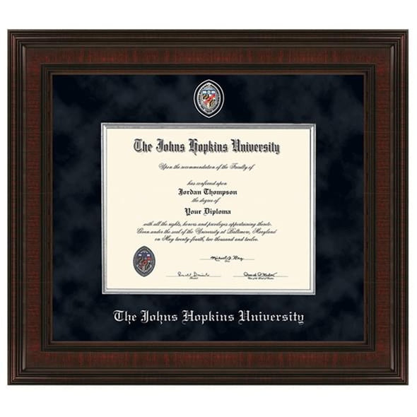 Johns Hopkins Excelsior Diploma Frame Shot #1