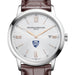 Johns Hopkins Men's Baume et Mercier 42mm Classima Watch with Silver Dial & Brown Leather Strap