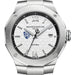 Johns Hopkins Men's Baume et Mercier 42mm Riviera Watch with White Dial & Bracelet