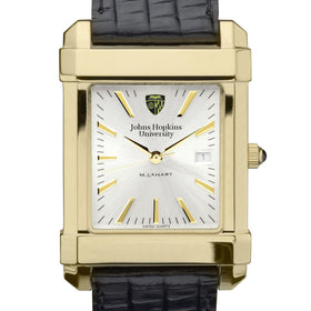 Johns Hopkins Men's Gold Watch with 2-Tone Dial & Leather Strap at M.LaHart & Co. Shot #1