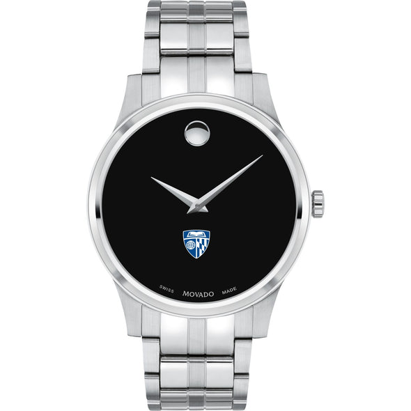 Johns Hopkins Men's Movado Collection Stainless Steel Watch with Black Dial Shot #2