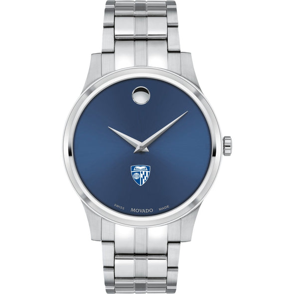Johns Hopkins Men's Movado Collection Stainless Steel Watch with Blue Dial Shot #2