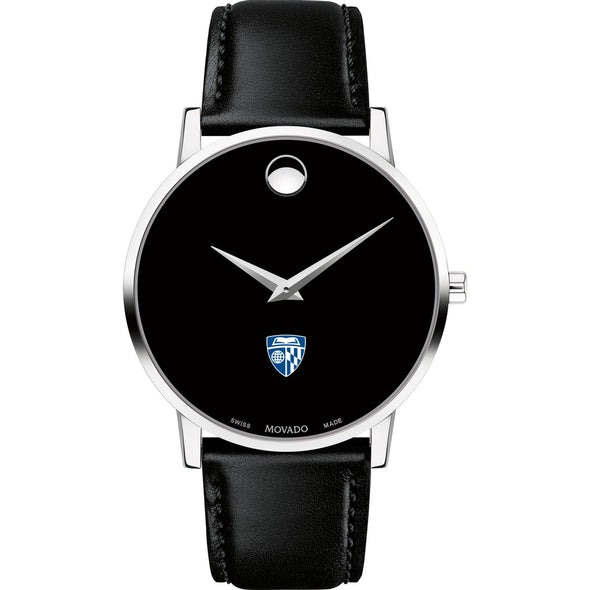 Johns Hopkins Men&#39;s Movado Museum with Leather Strap Shot #2