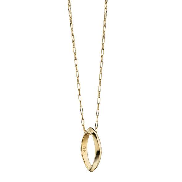 Johns Hopkins Monica Rich Kosann Poesy Ring Necklace in Gold Shot #2