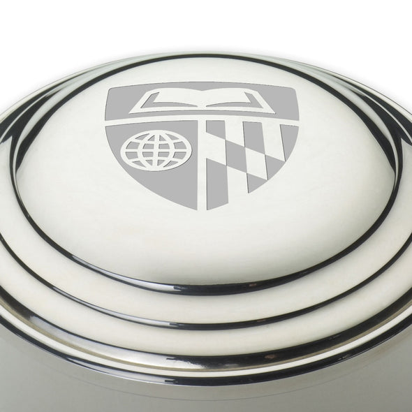 Johns Hopkins Pewter Keepsake Box Shot #2