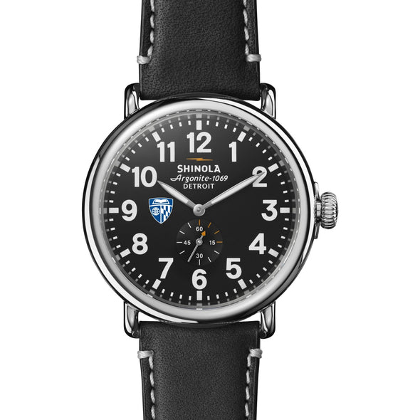 Johns Hopkins Shinola Watch, The Runwell 47 mm Black Dial Shot #2