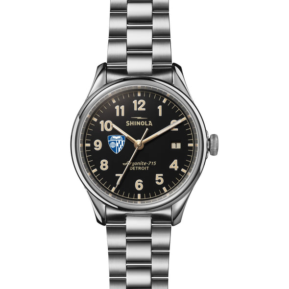 Johns Hopkins Shinola Watch, The Vinton 38 mm Black Dial Shot #2