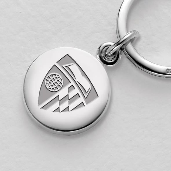 Johns Hopkins Sterling Silver Insignia Key Ring Shot #2