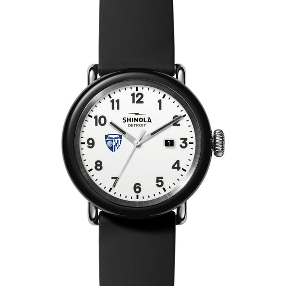 Johns Hopkins University Shinola Watch, The Detrola 43mm White Dial at M.LaHart &amp; Co. Shot #2