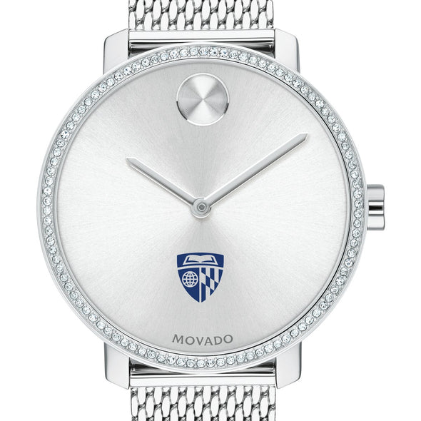 Johns Hopkins Women's Movado Bold with Crystal Bezel & Mesh Bracelet Shot #1