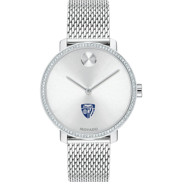 Johns Hopkins Women's Movado Bold with Crystal Bezel & Mesh Bracelet Shot #2