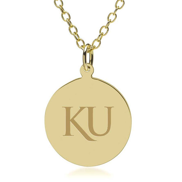 Kansas 18K Gold Pendant & Chain Shot #1
