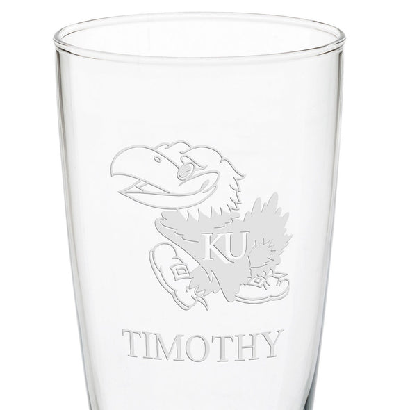 Kansas 20oz Pilsner Glasses - Set of 2 Shot #3