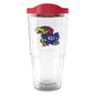 Kansas 24 oz. Tervis Tumblers with Emblem - Set of 2 Shot #1