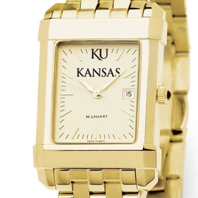 Kansas Men&#39;s Gold Quad with Bracelet Shot #1