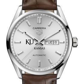 Kansas Men&#39;s TAG Heuer Automatic Day/Date Carrera with Silver Dial Shot #1