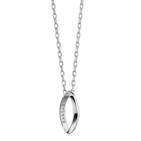 Kansas Monica Rich Kosann Poesy Ring Necklace in Silver Shot #1