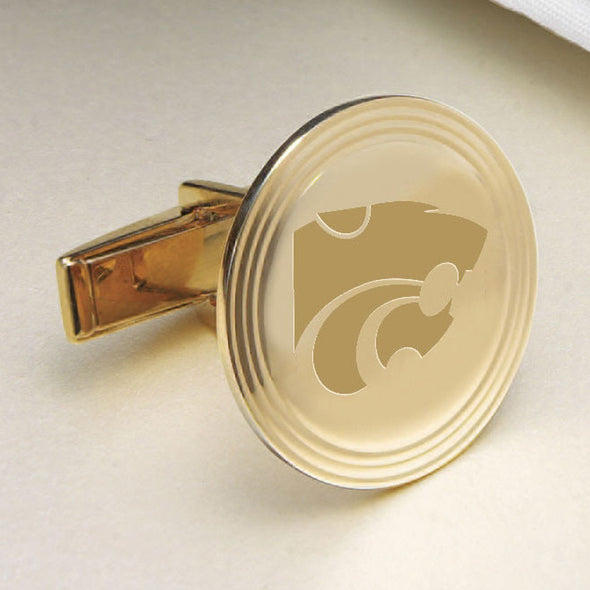 Kansas State 14K Gold Cufflinks Shot #2