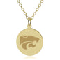 Kansas State 14K Gold Pendant & Chain Shot #1