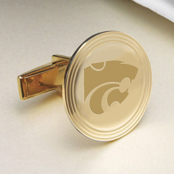 Kansas State 18K Gold Cufflinks Shot #2