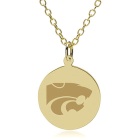 Kansas State 18K Gold Pendant & Chain Shot #1
