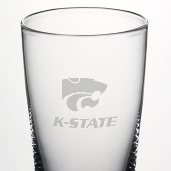 Kansas State Ascutney Pint Glasses by Simon Pearce Shot #2