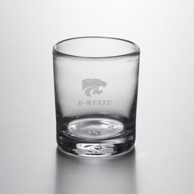 Kansas State Double Old Fashioned Glasses by Simon Pearce Shot #1