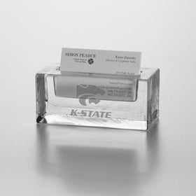 Kansas State Glass Business Cardholder by Simon Pearce Shot #1