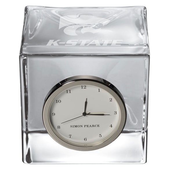 Kansas State Glass Desk Clock by Simon Pearce Shot #2
