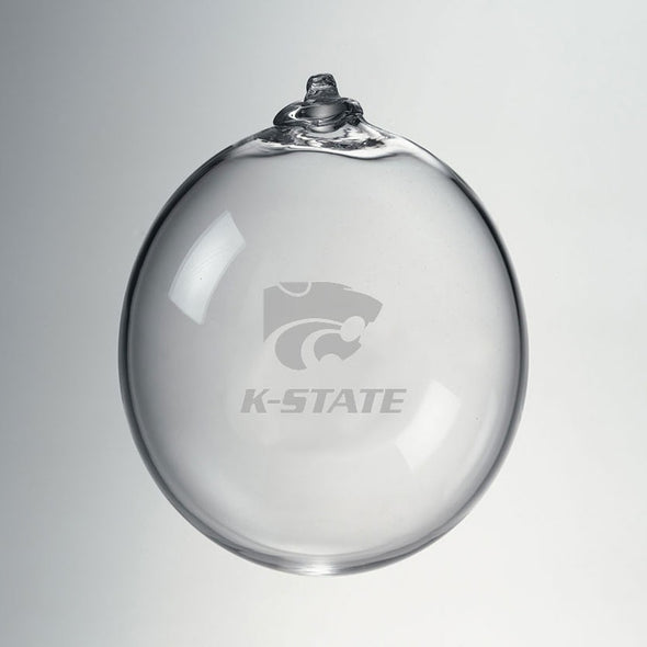 Kansas State Glass Ornament by Simon Pearce Shot #1