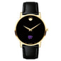 Kansas State Men's Movado Gold Museum Classic Leather Shot #2