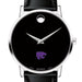 Kansas State Men's Movado Museum with Leather Strap