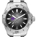 Kansas State Men's TAG Heuer Steel Automatic Aquaracer with Black Dial