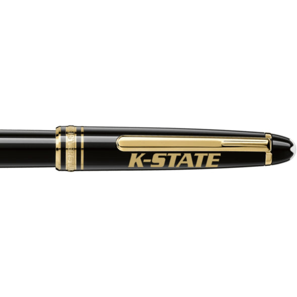 Kansas State Montblanc Meisterstück Classique Rollerball Pen in Gold Shot #2