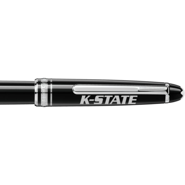 Kansas State Montblanc Meisterstück Classique Rollerball Pen in Platinum Shot #2