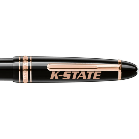 Kansas State Montblanc Meisterstück LeGrand Ballpoint Pen in Red Gold Shot #2