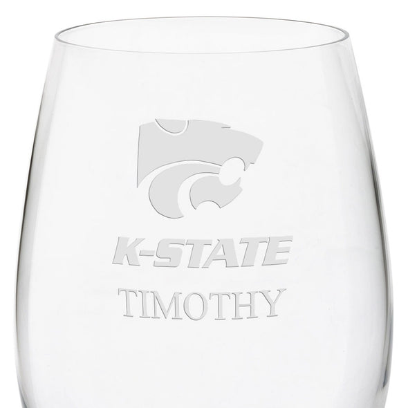 Kansas State Red Wine Glasses - Set of 2 Shot #3